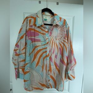 Lightweight Mauve cotton blouse. Like new, purchased at Anthropologie